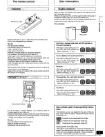 Preview for 5 page of Panasonic SADK10 - MINI CD/DVD CHANGER Operating Instructions Manual