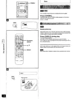 Preview for 18 page of Panasonic SADK10 - MINI CD/DVD CHANGER Operating Instructions Manual