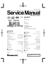 Предварительный просмотр 1 страницы Panasonic SADK10 - MINI CD/DVD CHANGER Service Manual