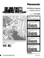 Предварительный просмотр 1 страницы Panasonic SADK20 - MINI CD/DVD CHANGER Operating Instructions Manual