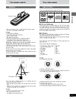 Предварительный просмотр 5 страницы Panasonic SADK20 - MINI CD/DVD CHANGER Operating Instructions Manual