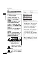 Preview for 2 page of Panasonic SADP1 - MINI HES W/CD PLAYER Operating Instructions Manual