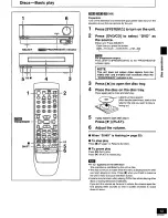 Предварительный просмотр 13 страницы Panasonic SADT100 - MINI SYSTEM RECEIVER Operating Instructions Manual