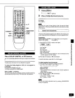 Предварительный просмотр 25 страницы Panasonic SADT100 - MINI SYSTEM RECEIVER Operating Instructions Manual