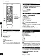 Предварительный просмотр 26 страницы Panasonic SADT100 - MINI SYSTEM RECEIVER Operating Instructions Manual