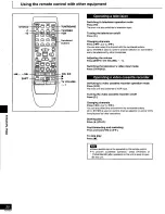 Preview for 30 page of Panasonic SADT100 - MINI SYSTEM RECEIVER Operating Manual