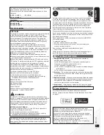 Preview for 3 page of Panasonic SAHC40 - COMPACT STEREO SYSTEM Operating Manual