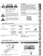 Preview for 3 page of Panasonic SAHE100 - RECEIVER Operating Instructions Manual