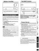 Предварительный просмотр 21 страницы Panasonic SAHE200 - RECEIVER Operating Instructions Manual