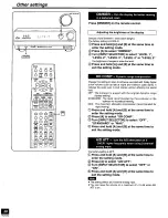 Предварительный просмотр 20 страницы Panasonic SAHE200K - RECEIVER Operating Instructions Manual