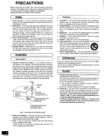 Предварительный просмотр 4 страницы Panasonic SAHE7 - RECEIVER Operating Instructions Manual