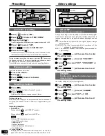 Предварительный просмотр 14 страницы Panasonic SAHE70 - RECEIVER Operating Instructions Manual