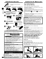 Preview for 2 page of Panasonic SAHE75 - RECEIVER Operating Instructions Manual