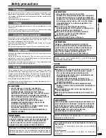 Preview for 3 page of Panasonic SAHE75 - RECEIVER Operating Instructions Manual