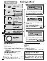 Preview for 10 page of Panasonic SAHE75 - RECEIVER Operating Instructions Manual