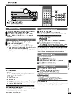 Preview for 15 page of Panasonic SAHE75 - RECEIVER Operating Instructions Manual