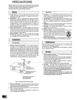 Предварительный просмотр 4 страницы Panasonic SAHE9 - RECEIVER Operating Instructions Manual