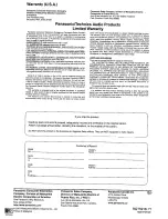 Предварительный просмотр 28 страницы Panasonic SAHE9 - RECEIVER Operating Instructions Manual