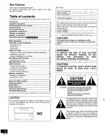 Preview for 2 page of Panasonic SAHT230 - RECEIVER Operating Instructions Manual