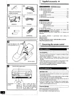 Preview for 4 page of Panasonic SAHT230 - RECEIVER Operating Instructions Manual