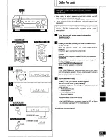 Preview for 21 page of Panasonic SAHT230 - RECEIVER Operating Instructions Manual