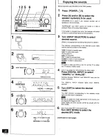 Предварительный просмотр 20 страницы Panasonic SAHT275 - RECEIVER Operating Instructions Manual