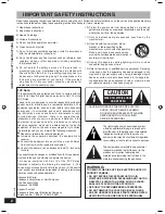 Preview for 2 page of Panasonic SAHT56 - HOME THEATER Operating Instructions Manual