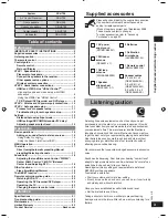 Preview for 3 page of Panasonic SAHT56 - HOME THEATER Operating Instructions Manual