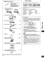 Предварительный просмотр 5 страницы Panasonic SAHT65 - RECEIVER W/5-DISK DV Operating Instructions Manual