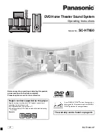 Panasonic SAHT650 - RECEIVER W/5-DISK DV Operating Instructions Manual предпросмотр