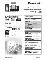 Panasonic SAHT692 - RECEIVER W/5-DISK DV Operating Instructions Manual предпросмотр