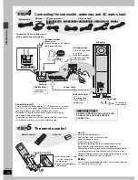 Предварительный просмотр 10 страницы Panasonic SAHT700 - DVD THEATER RECEIVER Operating Instructions Manual