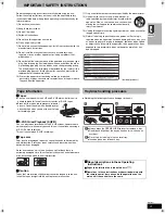 Preview for 3 page of Panasonic SAHT830 - DVD THEATER RECEIVER Operating Instructions Manual