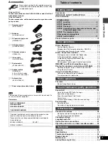 Preview for 3 page of Panasonic SAMT1 - SINGLE DVD MINI SYST Operating Instructions Manual