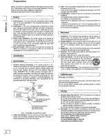 Preview for 4 page of Panasonic SAPM01 - MINI HES W/CD PLAYER Operating Instructions Manual