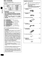 Предварительный просмотр 2 страницы Panasonic SAPM08 - SINGLE DVD MINI SYST Operating Instructions Manual