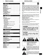 Предварительный просмотр 3 страницы Panasonic SAPM08 - SINGLE DVD MINI SYST Operating Instructions Manual