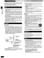 Preview for 4 page of Panasonic SAPM11 - MINI HES W/CD PLAYER Operating Instructions Manual