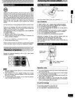 Preview for 5 page of Panasonic SAPM11 - MINI HES W/CD PLAYER Operating Instructions Manual