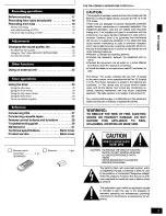 Предварительный просмотр 3 страницы Panasonic SAPM15 - MINI HES W/CD PLAYER Operating Instructions Manual