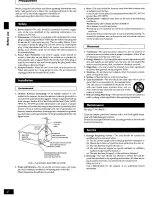 Предварительный просмотр 4 страницы Panasonic SAPM15 - MINI HES W/CD PLAYER Operating Instructions Manual