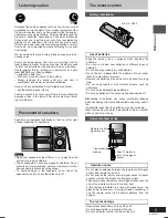 Preview for 5 page of Panasonic SAPM16 - MINI HES W/CD PLAYER Operating Instructions Manual