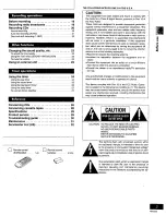 Preview for 3 page of Panasonic SAPM22 - MINI HES W/CD PLAYER Operating Instructions Manual