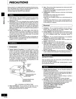 Preview for 4 page of Panasonic SAPM22 - MINI HES W/CD PLAYER Operating Instructions Manual