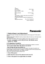 Preview for 3 page of Panasonic SAPM25 - MINI HES W/CD PLAYER Service Manual