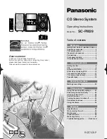 Panasonic SAPM29 - MINI HES W/CD PLAYER Operating Instructions Manual preview