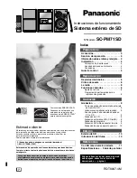Panasonic SAPM71 - MINI HES W/CD PLAYER Instrucciones De Funcionamiento preview