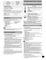 Предварительный просмотр 3 страницы Panasonic SAPM71 - MINI HES W/CD PLAYER Instrucciones De Funcionamiento