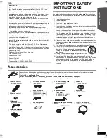 Предварительный просмотр 3 страницы Panasonic SAPT670 - DVD HOME THEATER SOUND SYSTEM Operating Instructions Manual