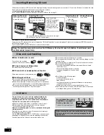 Предварительный просмотр 8 страницы Panasonic SART50 - HOME THEATER Operating Instructions Manual